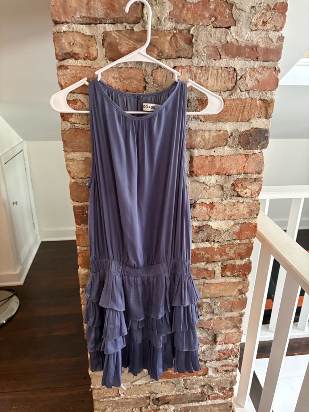 DO+BE Dusty Lavender Ruffled Sleeveless Mini Dress